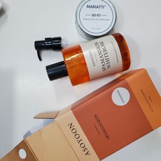 아소윤 기분좋은 향기 부드러운 거품 스파맨션 바디클렌져 5종 중 택1 + 마리아띠 샴푸두피볼 3종 중 1 랜덤발송 — 5점을 준 리뷰어가 2021년 7월 올린 사용 사진