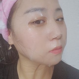체르엠 그린 케비어 더블워터 마스크팩 5매입  2팩 — 5점을 준 리뷰어가 2021년 11월 올린 사용 사진