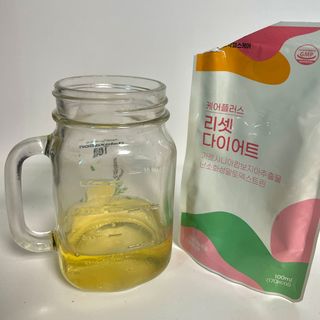 [경남제약헬스케어] 케어플러스 리셋 다이어트 청포도맛 100ml X 5포 (5일분) — 5점을 준 리뷰어가 2023년 3월 올린 사용 사진