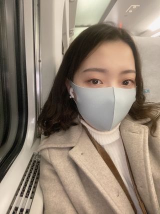 [에이블밤부] 리퓨어 쿠퍼 마스크 10color — 4.5점을 준 리뷰어가 2021년 2월 올린 사용 사진