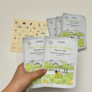 세뚜아(Cettua) [세뚜아] 포레스트 수딩 마스크 Cettual Forest  Soothing Mask 5매 — 5점을 준 리뷰어가 2024년 1월 올린 사용 사진