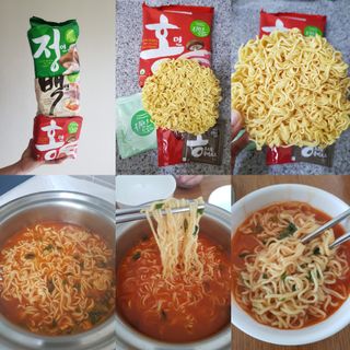 [풀무원] 자연은맛있다 정면, 백면, 홍면  세트 — 5점을 준 리뷰어가 2021년 4월 올린 사용 사진