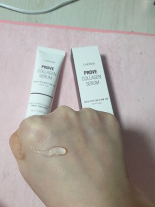 체르엠  프루브 콜라겐 앰플세럼 60ml 1병 — 5점을 준 리뷰어가 2022년 4월 올린 사용 사진