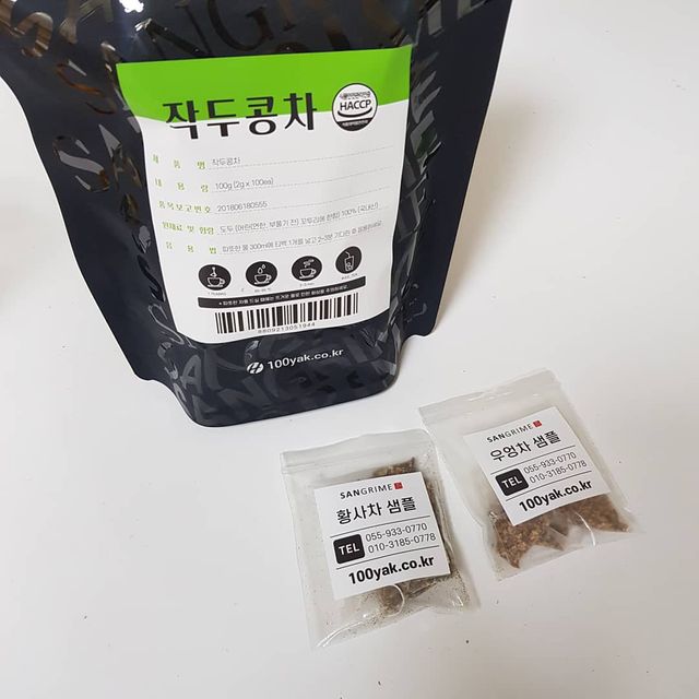 산그리메 국내산 뽕잎차, 구기자차, 작두콩차, 쌍화차 100티백 대용량 삼각티백차 리뷰 사진