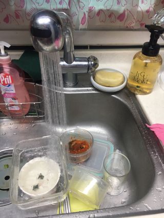 지구맘 순비누 주방세제 500ml  아기젖병 항균99.9 — 5점을 준 리뷰어가 2022년 7월 올린 사용 사진