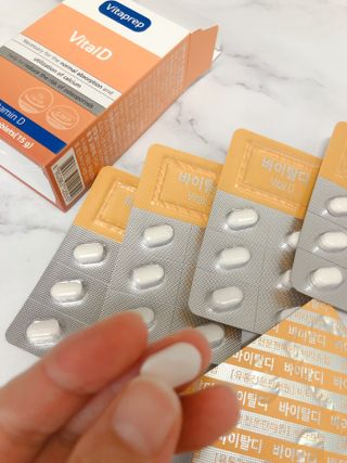 뉴트리션팩토리 비타프렙 바이탈디 비타민D 500mg — 4.5점을 준 리뷰어가 2021년 8월 올린 사용 사진