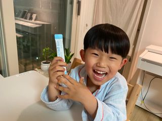 [이뮤니티플러스]우리아이 면역오키, 건강오키 _ 키즈오키 더진한꿀배도라지청 10포 1box — 5점을 준 리뷰어가 2022년 5월 올린 사용 사진