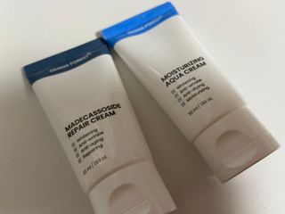 더마포레스트 마데카소사이드 리페어 크림,  모이스처라이징 아쿠아크림 — 5점을 준 리뷰어가 2021년 8월 올린 사용 사진