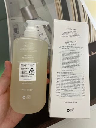 에일리언오더즈 센티드 핸드 앤 바디 워시 290ml (3종 택1) — 5점을 준 리뷰어가 2023년 8월 올린 사용 사진