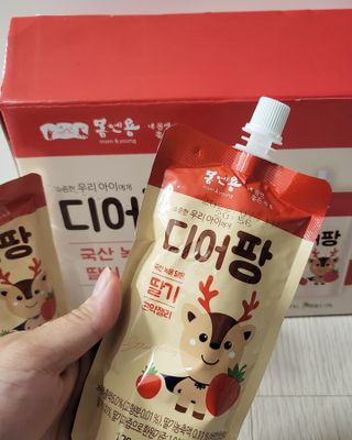 [몸엔용] 우리 아이 건강간식, 달콤한 녹용곤약젤리 디어팡 4종 — 5점을 준 리뷰어가 2021년 11월 올린 사용 사진