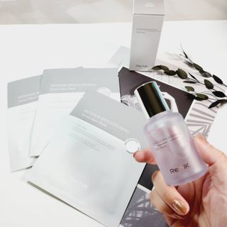 리엔케이 인텐스 브라이트닝 세럼 시트 마스크 — 5점을 준 리뷰어가 2023년 9월 올린 사용 사진