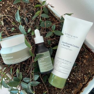 마리엔메이 센서티브 수딩 젤 크림 + 어성초 티트리 추출물 세럼 + 어성초 티트리 모공 클렌징 폼 — 5점을 준 리뷰어가 2021년 9월 올린 사용 사진