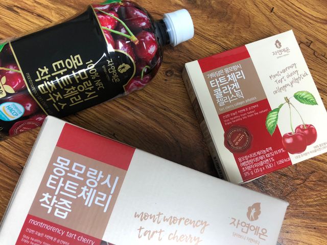 자연에온 몽모랑시 타트체리 3종 세트 구성 - 저분자콜라겐젤리, NFC 착즙주스 리뷰 사진