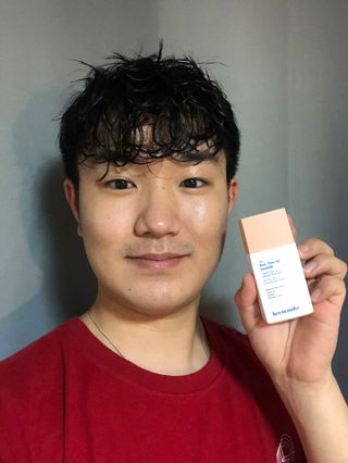 키노닉스 로지 톤업 선밀크 — 5점을 준 리뷰어가 2021년 8월 올린 사용 사진