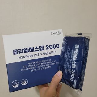 바른비타민 옵티엠에스엠2000 1박스 60포 관절 연골 복합건강기능식품 — 5점을 준 리뷰어가 2021년 6월 올린 사용 사진