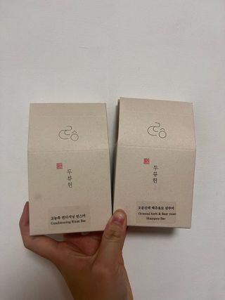 두류헌 샴푸바+컨디셔닝 린스바 머리가꿈세트 — 5점을 준 리뷰어가 2022년 6월 올린 사용 사진