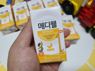 메디웰 페디아드링크 미니 바나나맛 — 5점을 준 리뷰어가 2022년 8월 올린 사용 사진