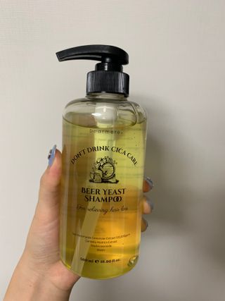 디어미어 맥주효모 샴푸 500ml — 4점을 준 리뷰어가 2022년 7월 올린 사용 사진