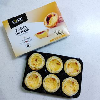 디앙뜨 포르투갈 에그타르트 오리지널 맛+패션후르츠+초콜릿타르트 맛 중 택1 — 5점을 준 리뷰어가 2021년 8월 올린 사용 사진
