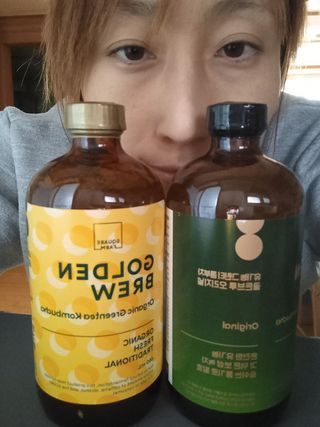 골든브루 콤부차 골든브루 유기농 그린티 콤부차 2종 2병 — 4점을 준 리뷰어가 2021년 12월 올린 사용 사진