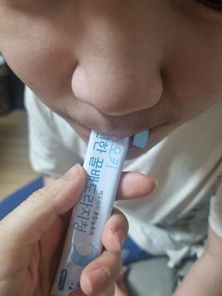 [이뮤니티플러스]우리아이 면역오키, 건강오키 _ 키즈오키 더진한꿀배도라지청 10포 1box — 5점을 준 리뷰어가 2022년 1월 올린 사용 사진