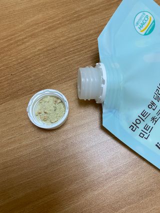 아므_이너뷰티 라이트 앤 딜라이트 밀 민트 초코 — 5점을 준 리뷰어가 2021년 8월 올린 사용 사진