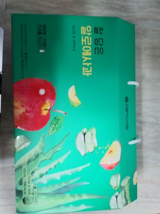 서울약사신협 잘 담은 알로애사과_70ml x 30포 — 5점을 준 리뷰어가 2021년 9월 올린 사용 사진