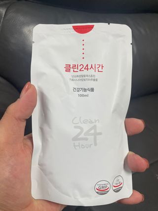 클린24시간 1BOX(5포) + 전용보틀(500ml) — 4.5점을 준 리뷰어가 2022년 9월 올린 사용 사진