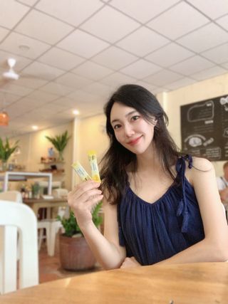 신보웰빙 마이톡스 깔라만시환 1박스/28포 — 4점을 준 리뷰어가 2023년 10월 올린 사용 사진