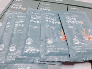 서울약사신협 약사신협_생녹용 진액_70ml x 30포 — 5점을 준 리뷰어가 2021년 7월 올린 사용 사진