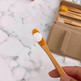 [닥터노아] 마루 대나무 칫솔 콤팩트 & 고체 치약 — 5점을 준 리뷰어가 2022년 7월 올린 사용 사진