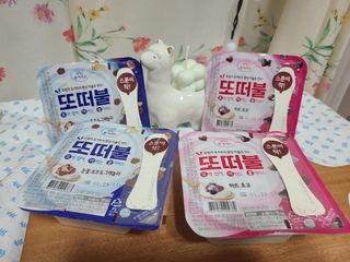 남양유업 또깍 접어 떠먹는 불가리스 2종 — 5점을 준 리뷰어가 2021년 1월 올린 사용 사진