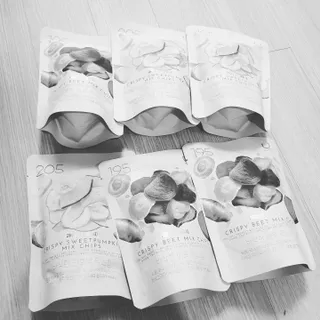 딜라이트 프로젝트 원물칩 2종 6ea(비트 믹스칩, 단호박 믹스칩) — 5점을 준 리뷰어가 2022년 4월 올린 사용 사진