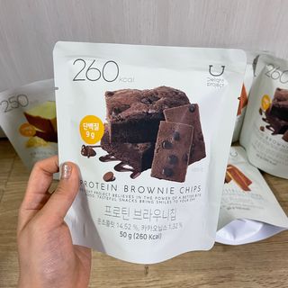 신상품) 딜라이트 프로젝트 프로틴  브라우니칩/ 카스테라칩 총 6EA — 4.5점을 준 리뷰어가 2022년 6월 올린 사용 사진