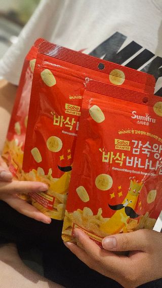 스미후루 코리아 [구매평]감숙왕 바삭 바나나칩(수정본) — 5점을 준 리뷰어가 2025년 8월 올린 사용 사진
