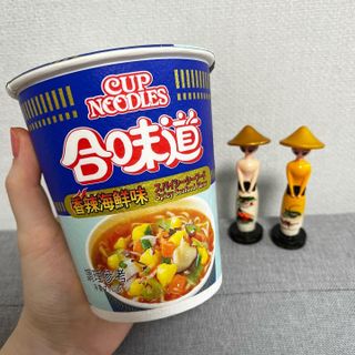 NISSIN 닛신 컵누들  4종 - 씨푸드오리지날, 씨푸드 스파이시, 씨푸드 커리, 씨푸드 XO소스 — 5점을 준 리뷰어가 2022년 5월 올린 사용 사진