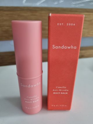 스킨큐어 산다화 카멜리아 안티 링클 멀티밤 — 5점을 준 리뷰어가 2022년 2월 올린 사용 사진