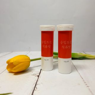 [슬림드랍 석류맛] 건기식 다이어트 보조제 겸 비타민 — 5점을 준 리뷰어가 2022년 2월 올린 사용 사진