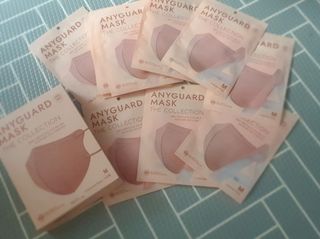 애니가드 셋업마스크 4컬러 각 10매입 [크리미베이지, 캐시미어로즈, 초콜렛브라운, 미드나잇네이비] — 4.5점을 준 리뷰어가 2022년 2월 올린 사용 사진