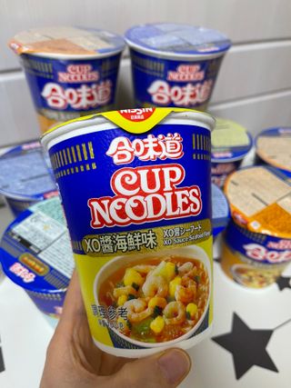 NISSIN 닛신 컵누들  4종 - 씨푸드오리지날, 씨푸드 스파이시, 씨푸드 커리, 씨푸드 XO소스 — 5점을 준 리뷰어가 2023년 1월 올린 사용 사진