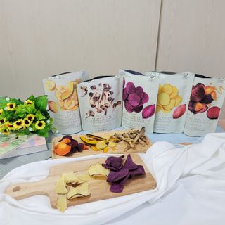 딜라이트 프로젝트 원물칩 5종 9ea(고구마칩, 자색고마칩, 느타리버섯칩, 비트 믹스칩, 단호박 믹스칩) — 5점을 준 리뷰어가 2022년 4월 올린 사용 사진