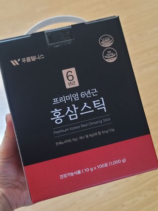 [푸름웰니스] 프리미엄 6년근 홍삼스틱 3mg x 100포 — 5점을 준 리뷰어가 2022년 3월 올린 사용 사진