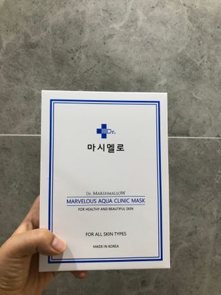 닥터마시멜로 닥터마스멜로 마블러스 아쿠아 클리닉 마스크 — 5점을 준 리뷰어가 2021년 7월 올린 사용 사진