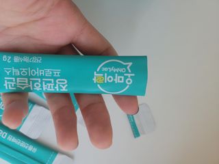 [유산균] 오마이락 장편한습관 프로바이오틱스 30P — 5점을 준 리뷰어가 2022년 12월 올린 사용 사진