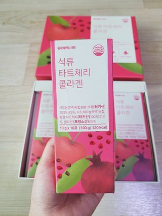 서울약사신협_석류 타트체리 콜라겐_10g x 30포 — 5점을 준 리뷰어가 2021년 7월 올린 사용 사진