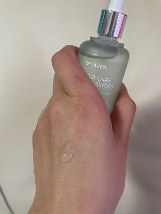 아르비엔 마일드케어 비건 시카세럼 — 5점을 준 리뷰어가 2021년 2월 올린 사용 사진
