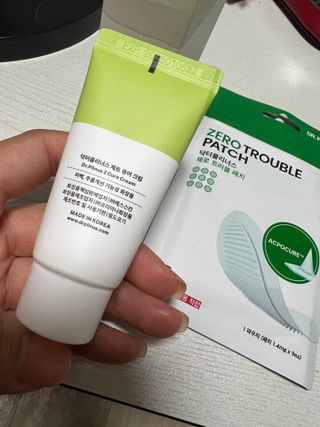 닥터플리너스 제트 큐어 크림 30ml + 제로 트러블 패치 9EA — 5점을 준 리뷰어가 2022년 5월 올린 사용 사진