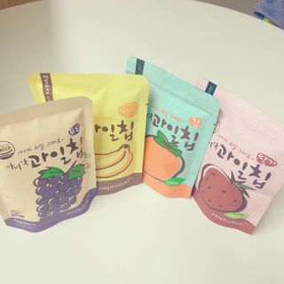 아비삭 과일칩 딸기, 감, 포도, 바나나 4종 — 5점을 준 리뷰어가 2021년 8월 올린 사용 사진
