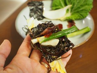 마라도푸드 포항 구룡포 햇 과메기 야채세트 마라도회식당 꽁치 — 5점을 준 리뷰어가 2023년 11월 올린 사용 사진