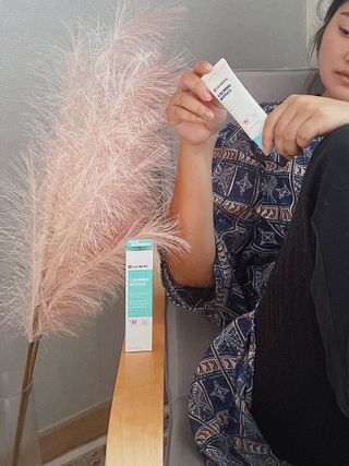 리더스코스메틱 리더스 카밍 바이오틱스 선 에센스 SPF 50+ PA++++ — 5점을 준 리뷰어가 2022년 9월 올린 사용 사진